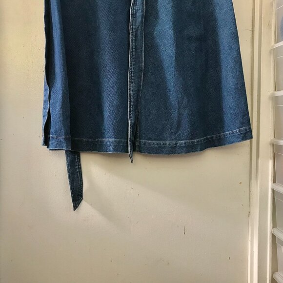 Women's GAP Denim Blue Wrap Skirt - Size XL - Picture 3 of 5